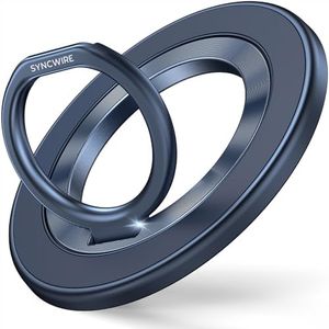 Syncwire Magnetic Phone Ring Holder for MagSafe, Magnetic Cell Phone Grip Ring Stand Finger Kickstand with Two-Sided Magnetic Compatible with iPhone 16 15 14 13 12 Pro Max