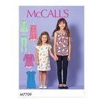 Mccall's Patterns 7709 CCE,Child/Girls Tops,Dresses and Leggings,Sizes 3-6, Tissue, Multi-Colour, 17 x 0.5 x 0.07 cm