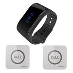 SINGCALL Waterproof Wireless Paging System for Restaurant/Hospital/Hotel/Fitness Center/Coffee/Bar Call Bell for Elderly, 1 Mobile Receiver and 2 Pagers