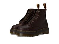 Dr. Martens, Women's Maple Zip Steel Toe Light Industry Boots, Dark Brown Crazy Horse, 14 Women/13 Men