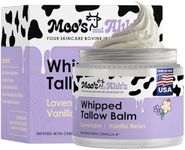 MOO'S AND AHH'S Whipped Tallow Balm - Beef Tallow for Skin with Organic Centella and Olive Squalane | Grass-Fed Beef Tallow Face & Body Moisturizer for Dry Skin (2 Oz, Lavender + Vanilla Bean)