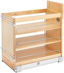 Rev-A-Shelf Maple Wood Door/Drawer Pullout Organizer w/Blum Soft-Close