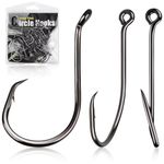 Dovesun Circle Hooks for Catfish 2X Strong 100PCS Catfish Hooks Octopus Circle Hooks Saltwater and Freshwater 3/0