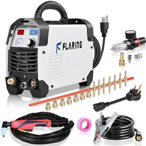 FLARING Plasma Cutter,65 Amp Plasma Cutter Machine 120V 240V 4/5" (20mm) Max Cutting 1/2" (12.7mm) Clean Cut IGBT High Frequency Inverter Touch ARC Plasma Cutter with Consumable Set Update 5th FC650D