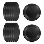 PATIKIL Blank Vinyl Records, 7 Inch 12 Pack CD Fake Vinyl Records for Wall Aesthetic Decor, Decorative Records for Roll Music Room Rock Party DIY Decoration, Black