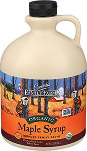 Coombs Family Farms Organic Maple Syrup, Grade A Dark Color, Robust Taste, 64 Fl Oz