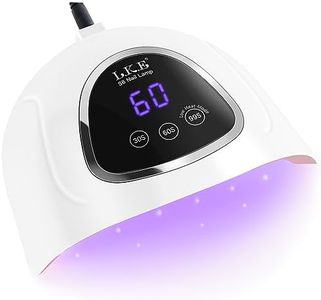 72W UV NAIL LAMP UV Light for Nails with 3 Timer Setting & LCD Touch Display Screen for Gel Nail Polish Kit UV Light and Sensor Professional for Solon and Nail DIY in Home Use