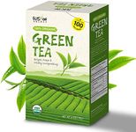 Fusion Select Organic Green Tea - Fresh Drink with Mild & Bright Flavor - Easy to Brew - Relaxing Tea Beverages with Antioxidant Support - 100 Individual Tea Bags per Box