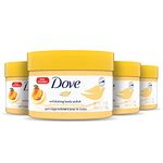 Dove Exfoliating Body Polish Body Scrub Exfoliating Scrub for Dry Skin Crushed Almond and Mango Butter Gently Exfoliates to Reveal Healthy Skin 10.5 Ounce (Pack of 4)