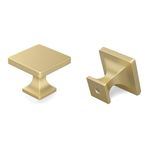 LONTAN 10 Pack Gold Kitchen Knobs Gold Cabinet Knobs Brass Cupboard Knobs Drawer Knobs Cupboard Knobs Modern Kitchen Furniture Knobs Cupboard Handles Zinc Alloy Gold Knobs