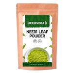 Neemveda Neem Leaf Powder 100 Grams (Azadirachta Indica) for Eating, Naturally Grown, Premium Quality Neem Powder