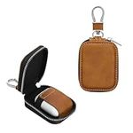 kwmobile Case for in-ear Headphones Case - In-Ear Headphones Cover - Measures 6 x 5 cm Inside - Brown