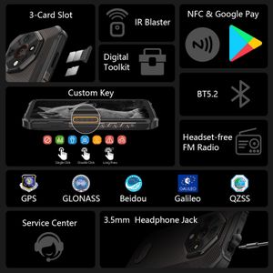 Ulefone Armor X16 Rugged Smartphone – 48MP Night Vision, 128GB, 10360mAh, 6.56" Waterproof 4G Dual SIM