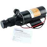 Amarine Made Macerator Waste Water Pump 12V 12 GPM New Anti-Clog Feature for RV Marine Trailer Toilet Sewer Self Priming