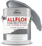 CALIFORNIA PAINTS ALLFLOR Porch, Patio and Floor Enamel Paint, Deck Gray, 1 Gallon, Extremely Durable Water-Based Formula, Ideal for Patios, Pool Decks, Basements & More