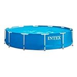 Intex 28212UK 12 ft x 30-Inch Metal Frame Outdoor Swimming Pool Set with filter pump, Water Capacity 5395 Litre, Easy to Set up ‎366 x 366 x 76 cm - Blue