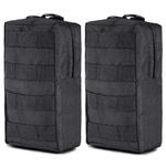 2 Pack molle Pouch Military Tactical Belt Bags Small EDC Utility Pouches (T-2P124B)