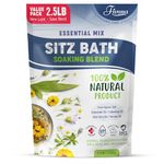 Hemorrhoid Treatment 40oz Sitz Bath Salts Postpartum Soaking Blend Epsom Salt Soak with All Natural Oils for Self Care Bartholin Cyst Treatment, Large Value Pack