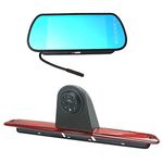 Sprinter Camera Night Vision Third Car Roof Mounting Reversing Brake Light Camera Car Rear View Camera for Transporter M B Sprinter W906 2007-2018/ Crafter Truck Vans 2007-2016 with Monitor