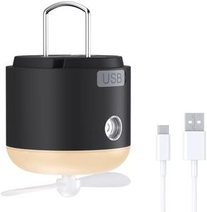 Lanterna da Campeggio, LED Lampada Campeggio con Ventilatore Portatile Impermeabile, Lampada da Tenda Ricaricabile Luce per Tenda per Esterno Campeggio Trekking Pesca Escursionismo Emergenza