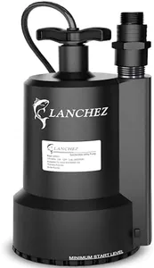 Lanchez Sump Pump Submersible 1/2 HP 2301 GPH 31FT, Utility Pump for Water Removal, Water Pump for Pool Draining, Submersible Pump for Garden Pond Flooded Basement Water Transfer