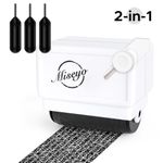 Miseyo Identity Theft Protection Roller Stamp Guard Your ID - White(3 Refill Ink Included)