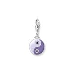 Thomas Sabo Women Charm Pendant yin & yang 925 Sterling Silver, Cold Enamel 1918-041-13