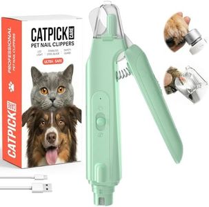 2-in-1 Dog & Cat Nail Clipper with Grinder, LED Light Rechargeable Grooming