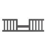 Child Craft Toddler Guard Rail for Camden Cribs (Cool Gray)