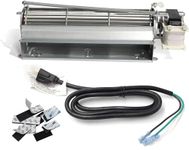 Hongso FK12 Replacement Fireplace Blower Fan Kit for Majestic 36BDVRRN, Vermont Castings, Monessen, Temco, Rotom HB-RB12, GFK4, FK12, FK24 Replacement Fireplace Blower Fan with 3-Prong Power Cord