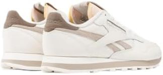 Reebok Women's Classic Leather Sneaker, Chalk/Ash/Utility Brown, 5.5