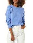 Amazon Essentials Women's French Terry Fleece Crewneck Sweatshirt (Available in Plus Size), Blue, XX-Large