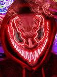 Quanquer Halloween Mask LED Light Up Mask Adults Kids Halloween Costume Women Man Masque Halloween Scream Mask 1pcs