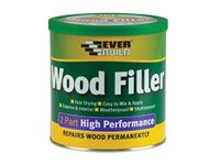 Everbuild 2-Part High Performance Wood Filler – Fast Drying – Weatherproof – Easy to Mix and Apply – Pine – 1.4kg