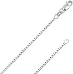 14K Solid White Gold 0.5MM Italian 