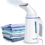 OLAYMEY Clothes Steamer 700W Handheld Portable Steam Iron, Fast Heat-up Wrinkle Remover Garment Steamer Clothing for Home, Office and Travel Use - White