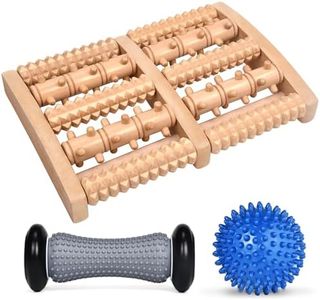 Specaniu 3PCS Foot Roller Plantar Massager for Plantar Fasciitis Relief and Reflexology, Plantar Roller Massager, Plantar Neuropathy Pain Reliever,orRelaxMuscles Wooden Reflexology Massage