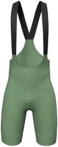 Wulibike Cycling Bib Shorts Men 4D Padded High Elasticity Tights Bike Bibs Shorts Men with 3 Pockets for Road & Gravel Biking Grass Green Medium