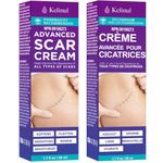 Scar Cream Silicone Gel for Scars: Improve Scar Appearance for New Old Scars from Surgical Marks - Stretch Mark - C Section - Piercing - Burns - Acne - Injury - Keloid Treatment For All Skin Types Of Face and Body