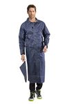 Duckback Solid Unisex Rain Coat (Navy Blue, X-Large)
