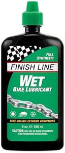 Finish Line WET Bike Lubricant Squeeze Bottle, 8 oz.