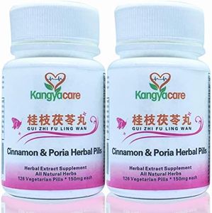 [Kangyacare] Gui Zhi Fu Ling Wan -Cinnamon & Poria Pills -Natural Cycle Relief -Help Menstrual Cramps, Pelvic Cramping, Bloating, Period Pain-Promote Women's Health-100% Natural-126ct/bott (2 bottles)