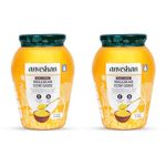 Anveshan A2 Desi Cow Ghee (1Ltr x 2 Jars) | Glass Jar | Bilona Method | Curd-Churned | Pure, Natural & Healthy | Lab Tested | Grass-Fed Cultured Ghee