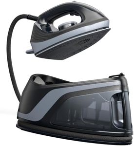Sundu Steam Iron for Clothes with Rapid Heating Ceramic Coated Soleplate, 1600W, Auto-Off Safety, Burst of Steam, Self-Clean, Anti-Calc, Anti-Drip 1400ml Water Tank for Clothes Ironing,Space Black