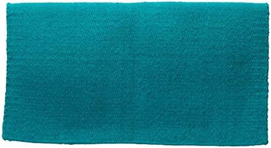 Weaver Leather 35-1640-TU 100% New Zealand Wool Saddle Blanket, Turquoise