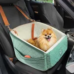 iPetba Dog Car Seat for Small Medium Dogs Washable Booster Seat Pet Car Travel Carrier Bed Up to 30lbs