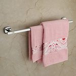 U-S-F BATH ACCESSORIES Stainless Steel 24 Inch Towel Rod | Towel Rack For Bathroom | Towel Bar | Towel Hanger | Towel Stand | Bathroom Accessories-Square (Chrome Finish) Made In India