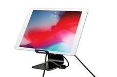 CTA Digital: Multi-Angle Desktop Security Kit with Display Stand and Theft-Deterrent Cable for iPad 10.2-inch (7th & 8th Gen), iPad Air, iPad Mini, iPad Pro, iPhone 11 and More