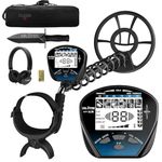 DR.ÖTEK Metal Detector for Adults Professional, Pinpoint Metal Detector Waterproof Gold and Silver, Higher Accuracy, Bigger LCD Display, Strong Memory Mode, 10" IP68 Coil, New Advanced DSP Chip, Blue