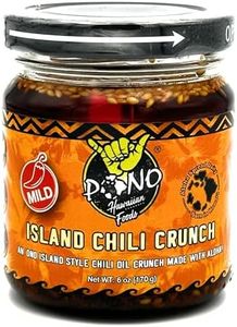 Pono Hawaiian Premium ISLAND Chili Crunch (MILD) - 6oz - Premium Ingredients - Umami, Sesame, Crispy Fried Shallots, Fresh Garlic, Chili Peppers -Made with Rice Bran Oil - Plant-Based - Vegetarian